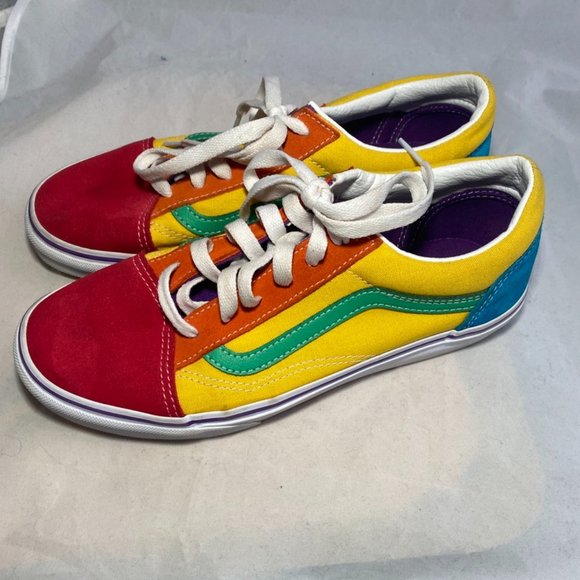 Vans Other - Van's Old Skool Colorblock Sneakers - Sz 6 Juniors